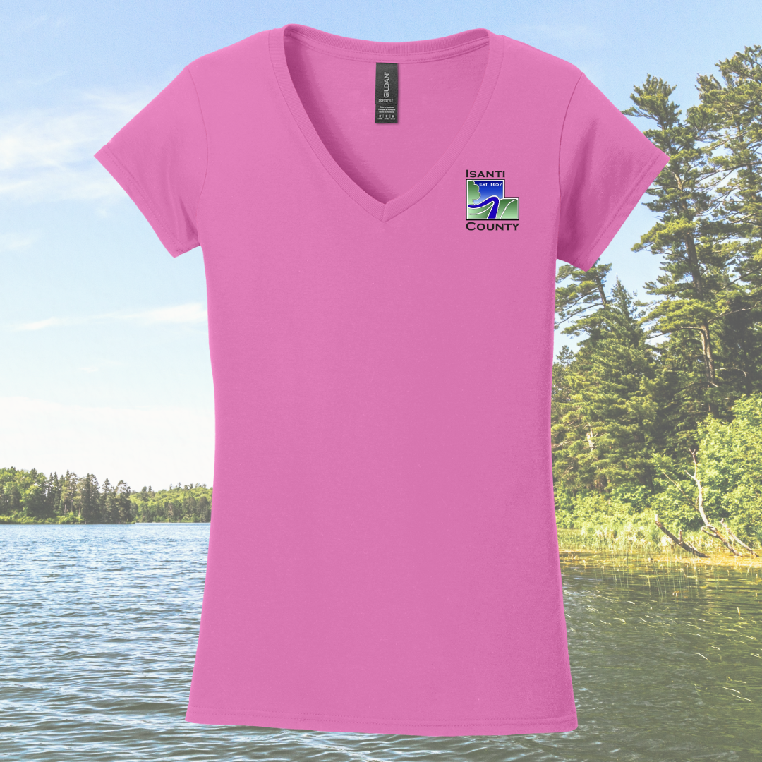 Isanti County Zoning and Assessor Ladies V-neck Tee