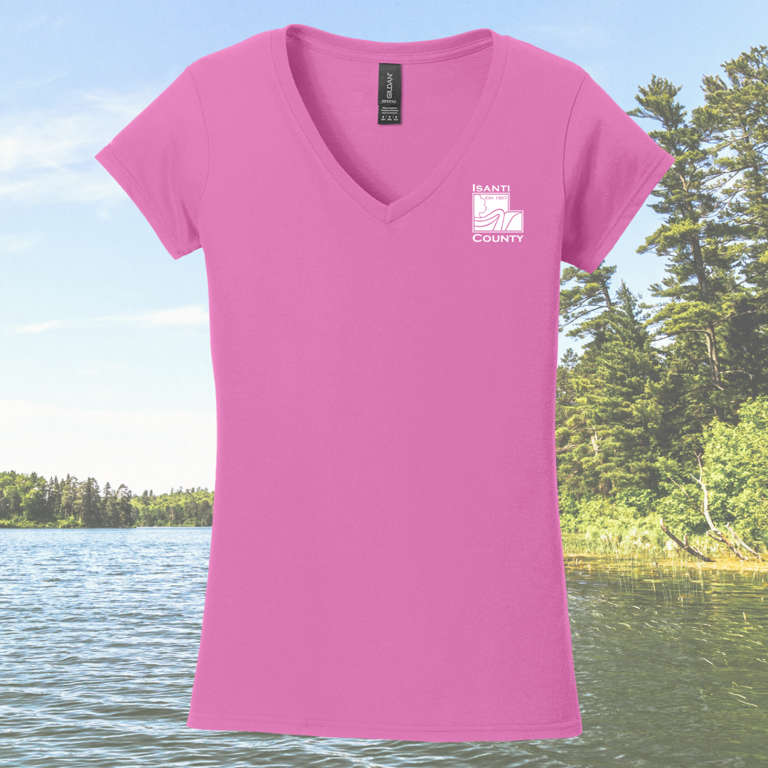 Isanti County Zoning and Assessor Ladies V-neck Tee