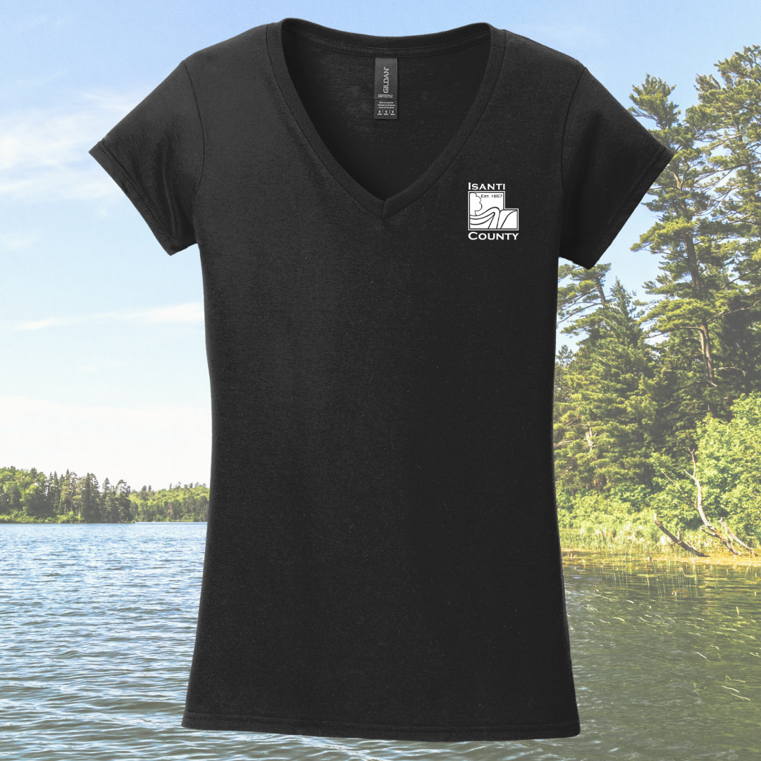 Isanti County Zoning and Assessor Ladies V-neck Tee