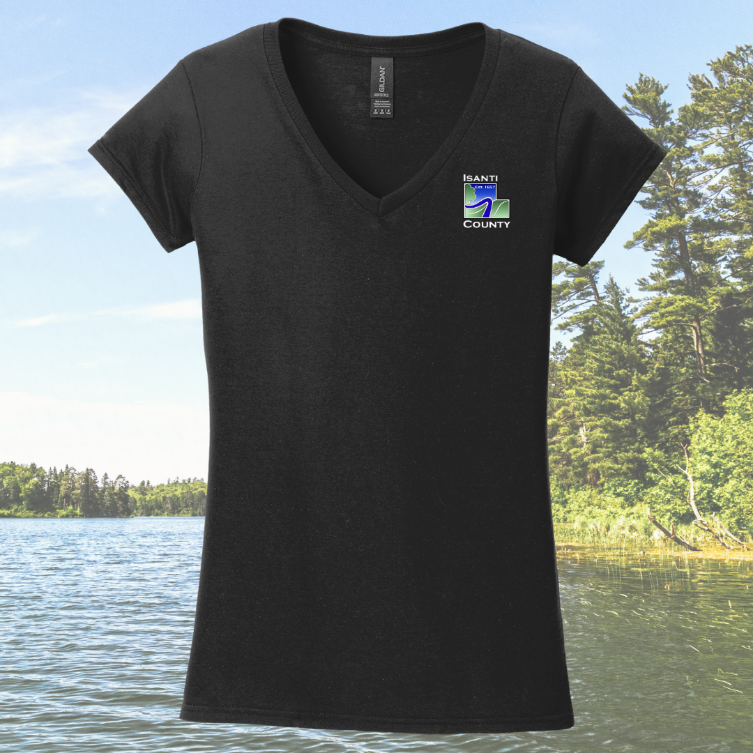 Isanti County Zoning and Assessor Ladies V-neck Tee