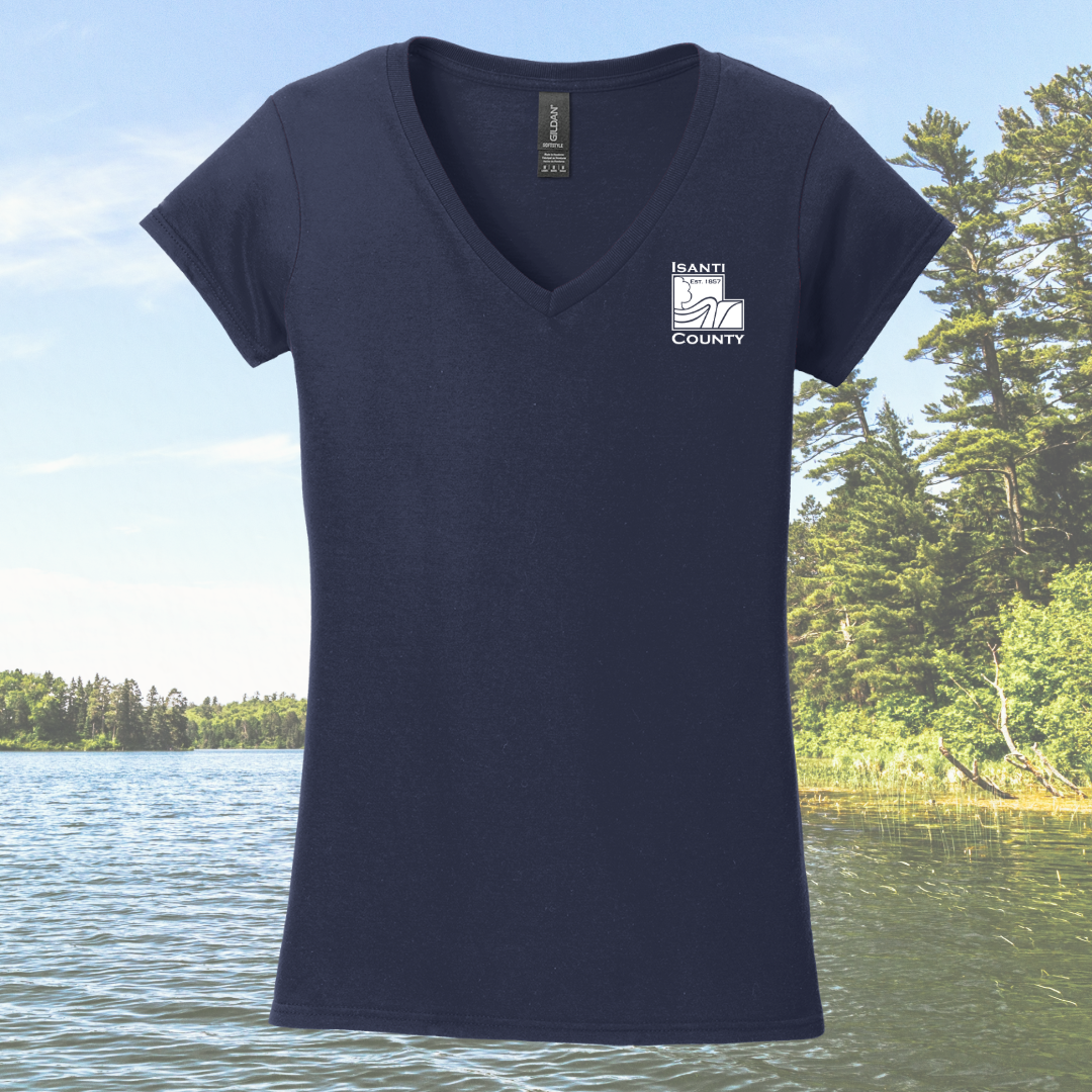 Isanti County Zoning and Assessor Ladies V-neck Tee