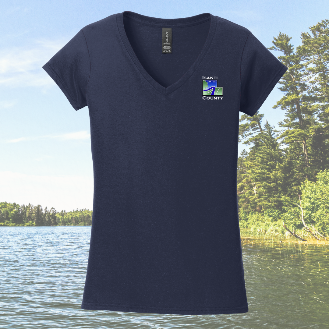 Isanti County Zoning and Assessor Ladies V-neck Tee