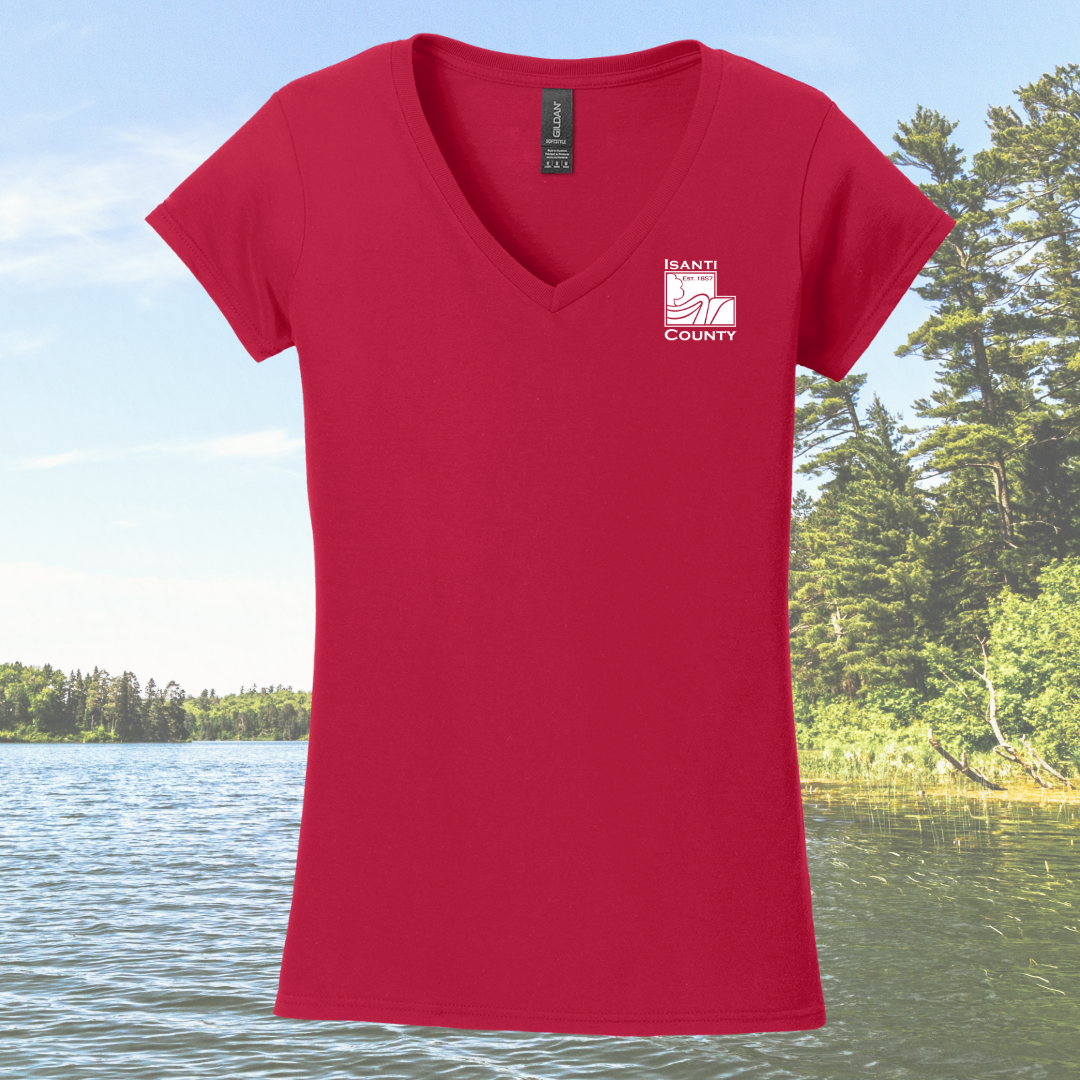 Isanti County Zoning and Assessor Women's Cotton V-Neck
