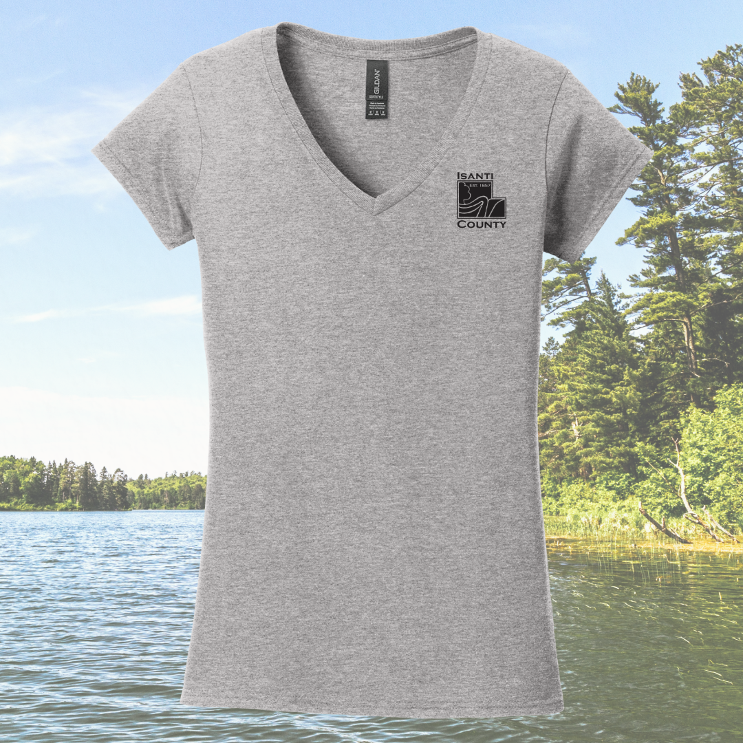 Isanti County Zoning and Assessor Ladies V-neck Tee