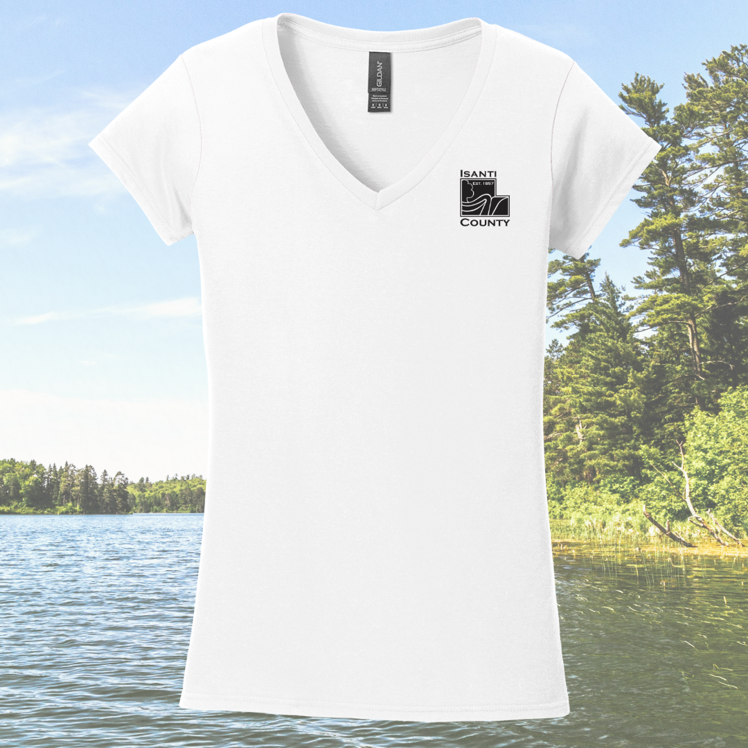 Isanti County Zoning and Assessor Ladies V-neck Tee