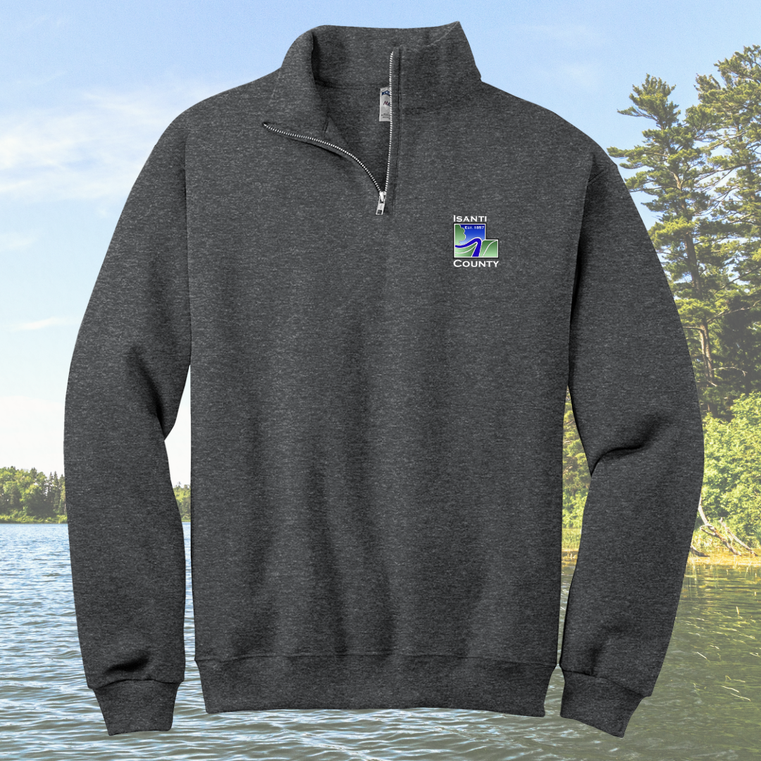 Isanti County Zoning and Assessor 1/4-Zip Cadet Collar Sweatshirt