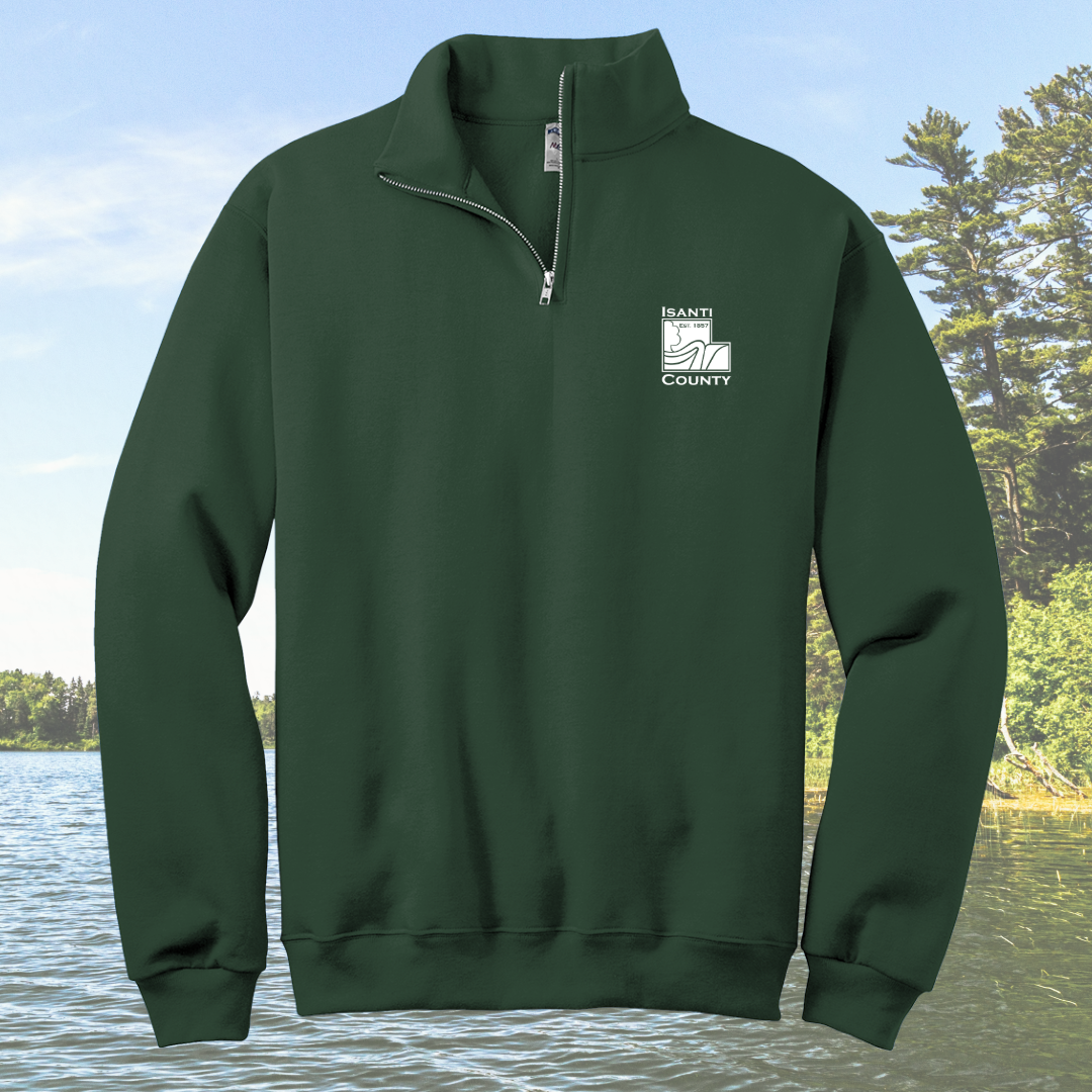 Isanti County Zoning and Assessor 1/4-Zip Cadet Collar Sweatshirt