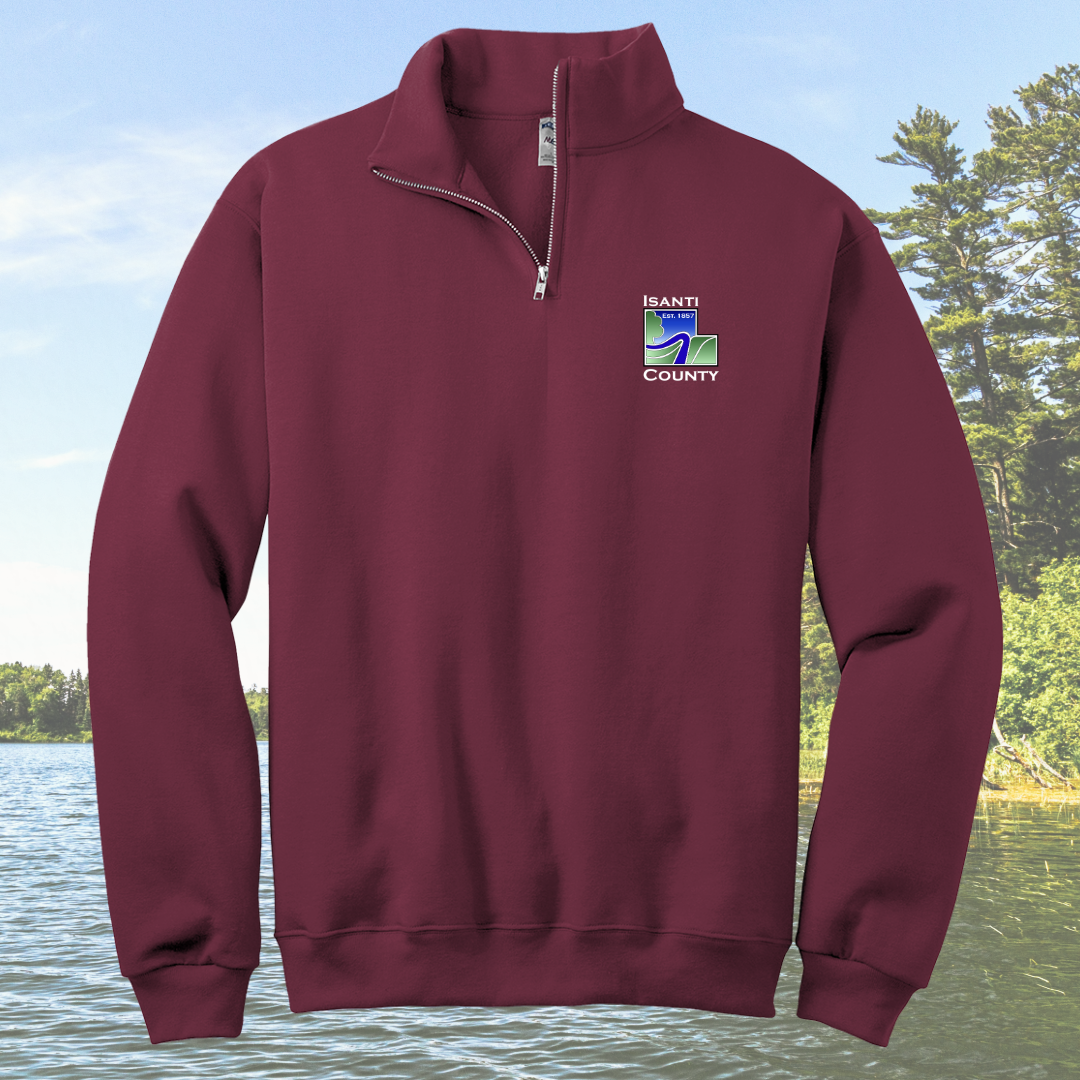 Isanti County Zoning and Assessor 1/4-Zip Cadet Collar Sweatshirt