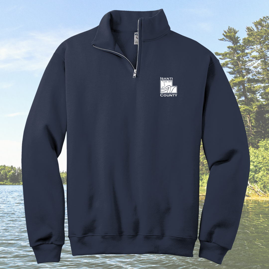 Isanti County Zoning and Assessor 1/4-Zip Cadet Collar Sweatshirt