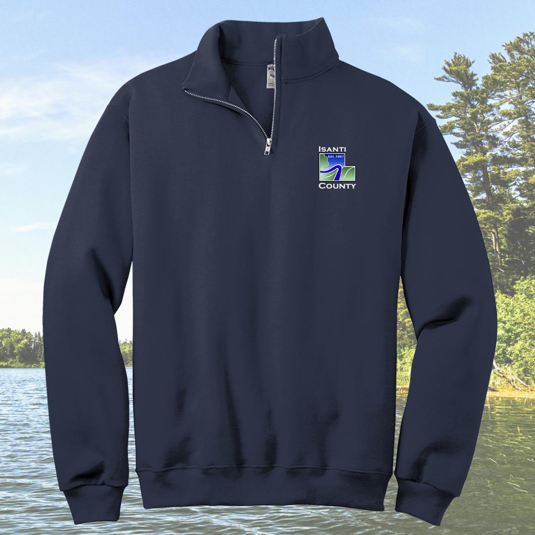 Isanti County Zoning and Assessor 1/4-Zip Cadet Collar Sweatshirt