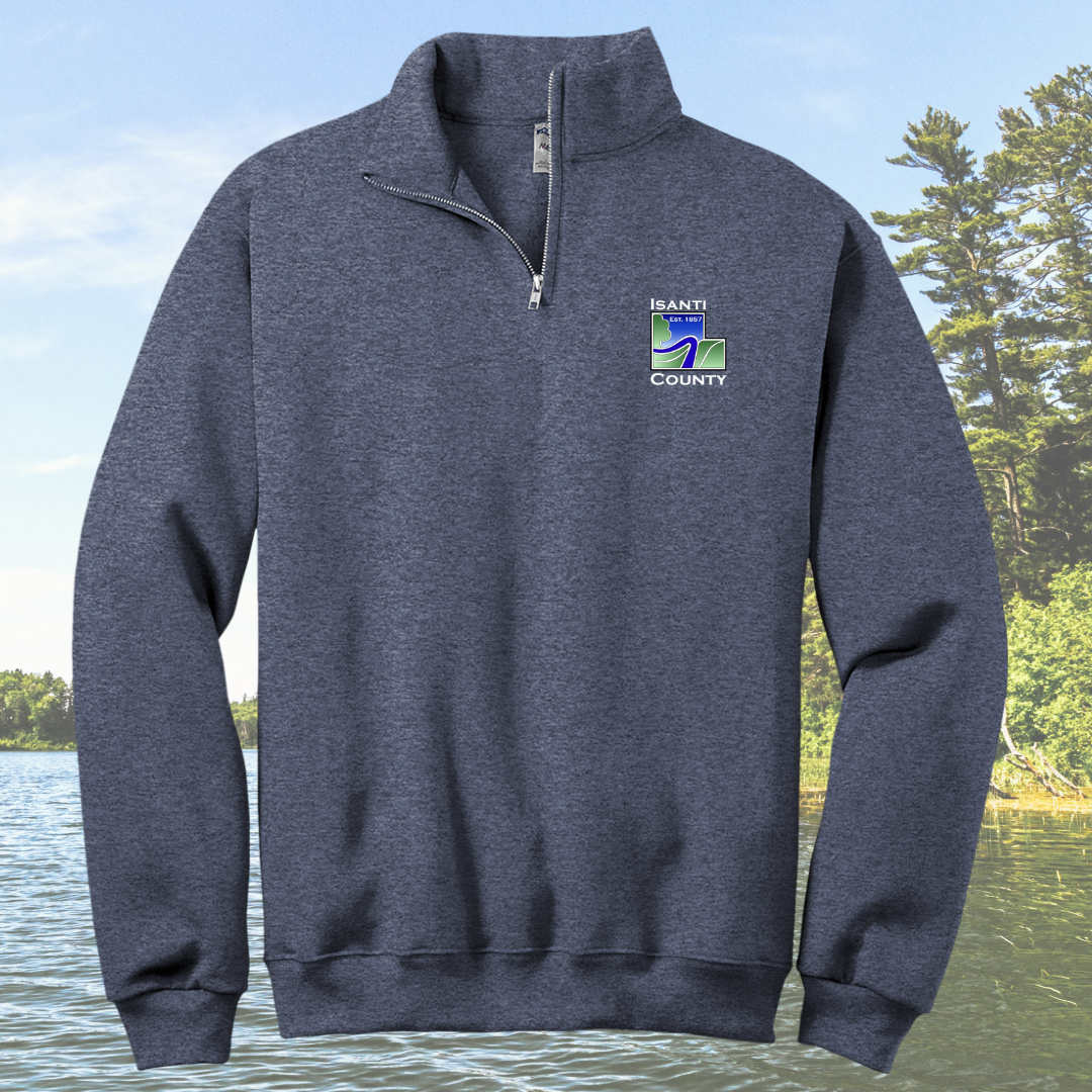 Isanti County Zoning and Assessor 1/4-Zip Cadet Collar Sweatshirt