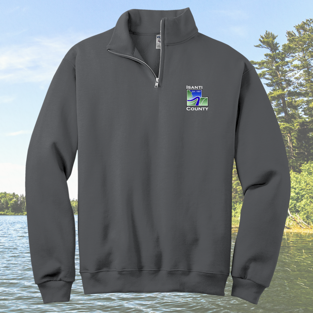 Isanti County Zoning and Assessor 1/4-Zip Cadet Collar Sweatshirt