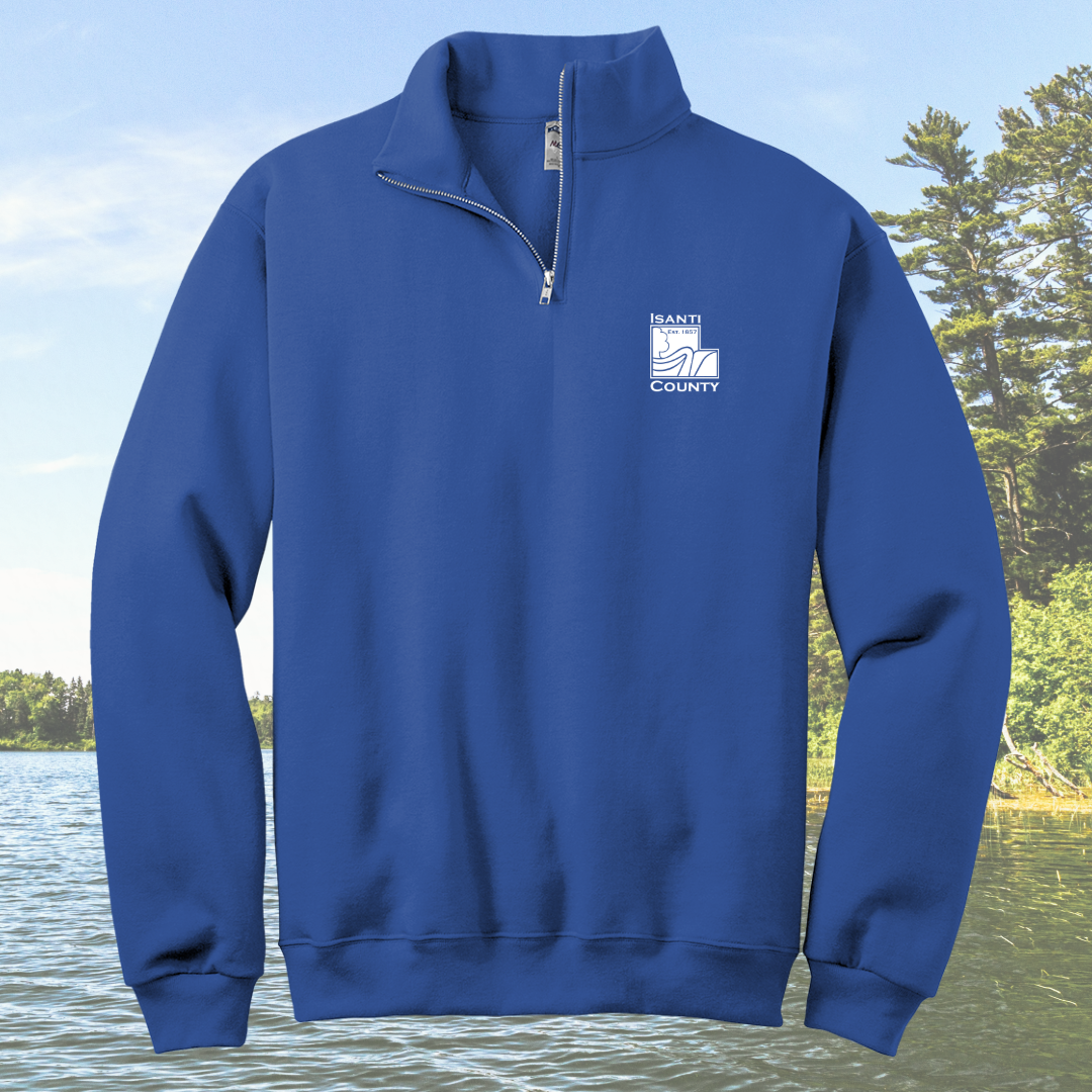 Isanti County Zoning and Assessor 1/4-Zip Cadet Collar Sweatshirt