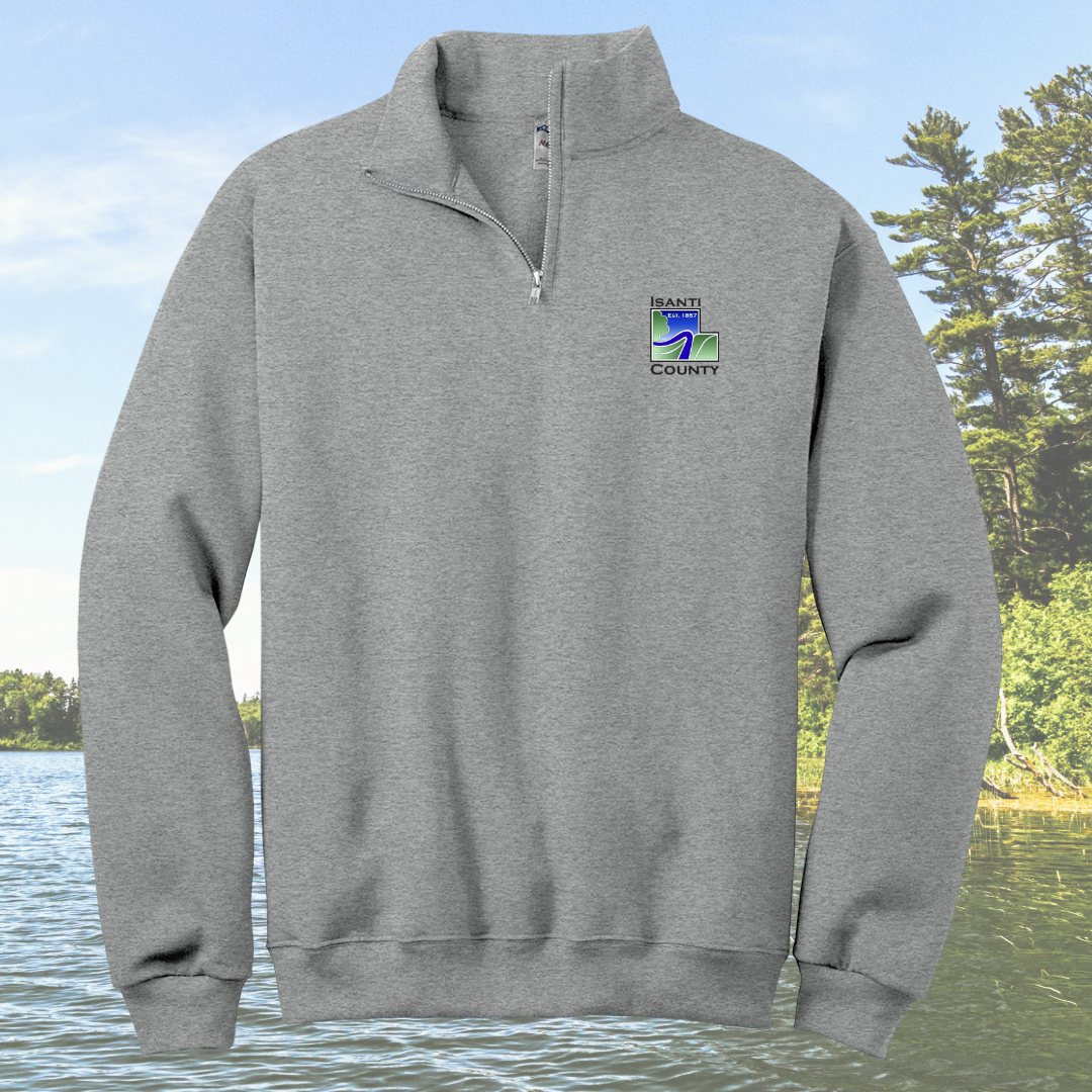Isanti County Zoning and Assessor 1/4-Zip Cadet Collar Sweatshirt