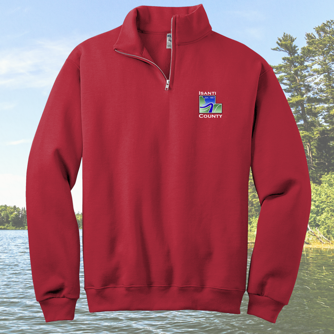 Isanti County Zoning and Assessor 1/4-Zip Cadet Collar Sweatshirt