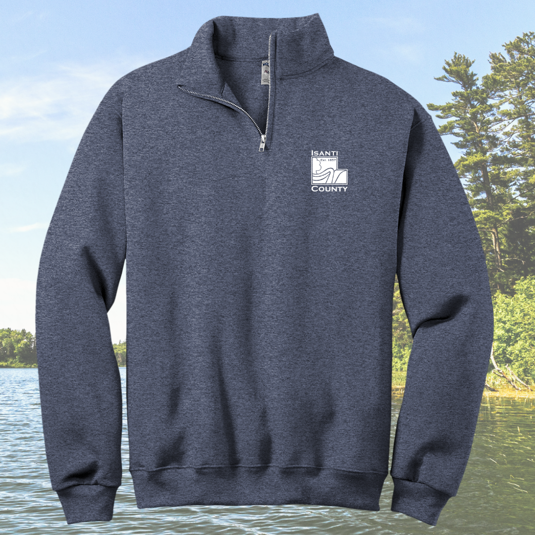 Isanti County Zoning and Assessor 1/4-Zip Cadet Collar Sweatshirt