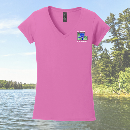 Isanti County Women's Fit V-Neck T-Shirt