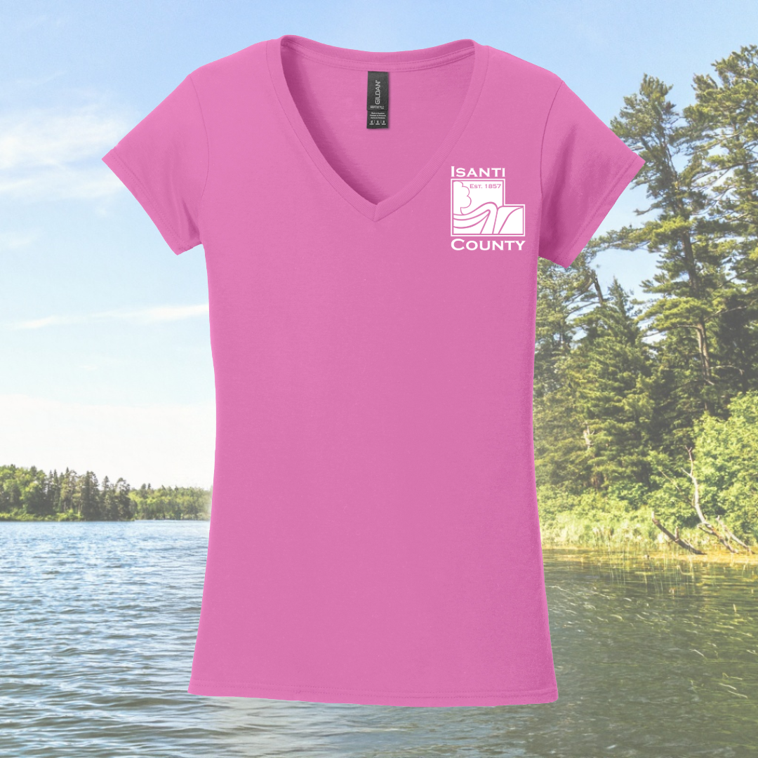 Isanti County Women's Fit V-Neck T-Shirt