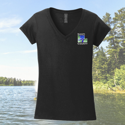 Isanti County Women's Fit V-Neck T-Shirt