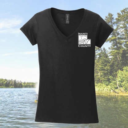 Isanti County Women's Fit V-Neck T-Shirt