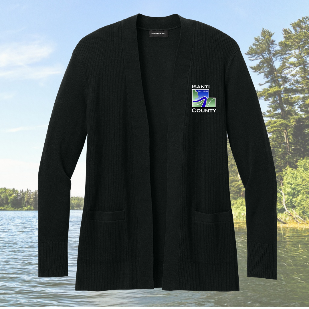Isanti County Women’s Easy Care Open-Front Cardigan Sweater