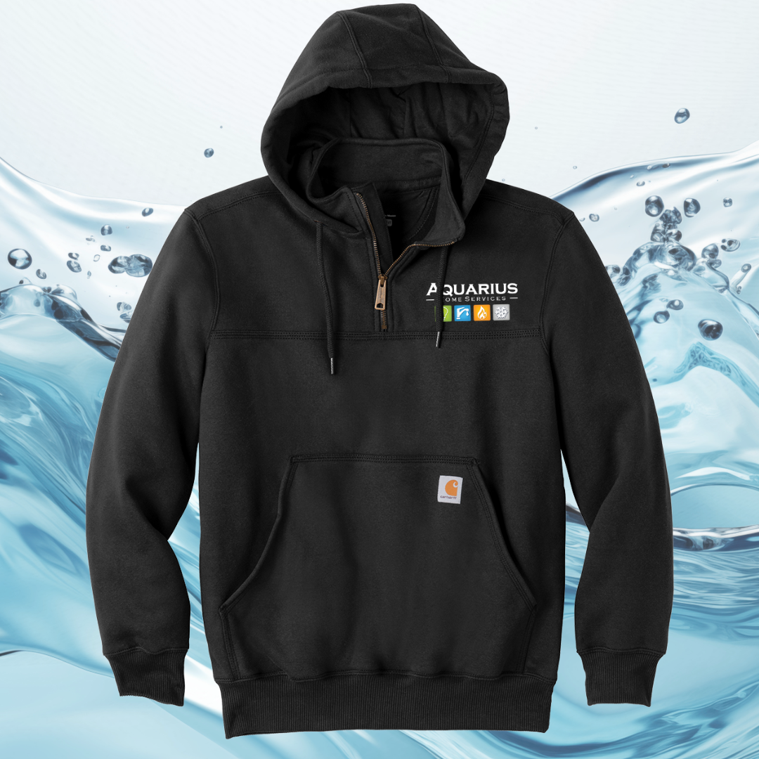 Aquarius Home Services Carhartt Rain Defender Paxton Heavyweight Hooded Zip Mock Sweatshirt