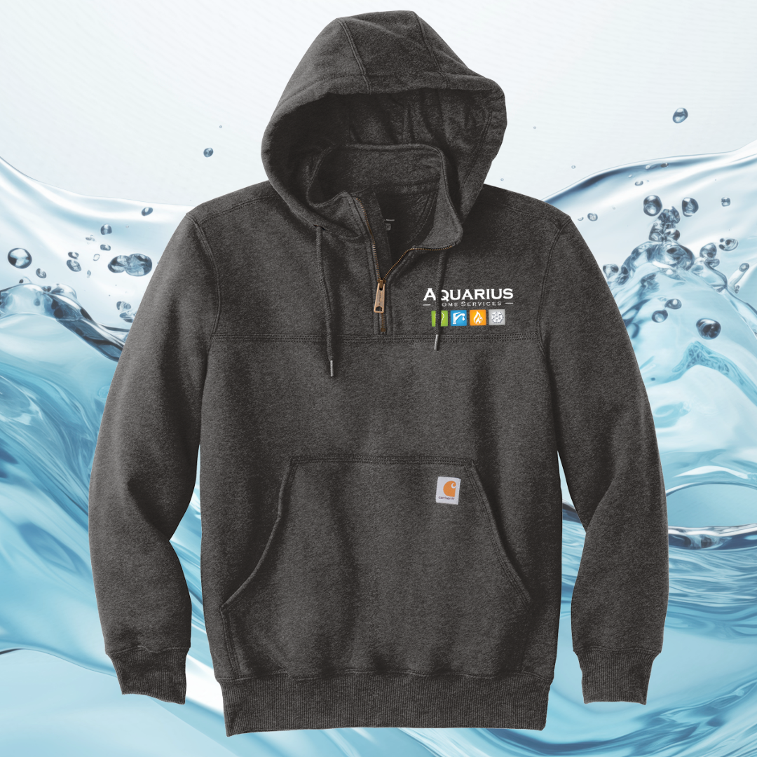 Aquarius Home Services Carhartt Rain Defender Paxton Heavyweight Hooded Zip Mock Sweatshirt