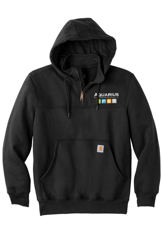 Aquarius Home Services Carhartt Rain Defender Paxton Heavyweight Hooded Zip Mock Sweatshirt