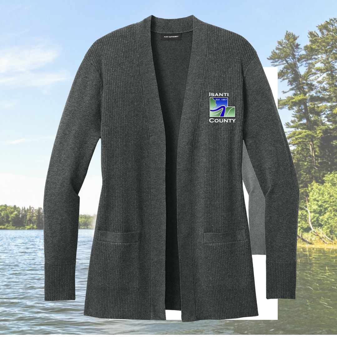 Isanti County Women’s Easy Care Open-Front Cardigan Sweater