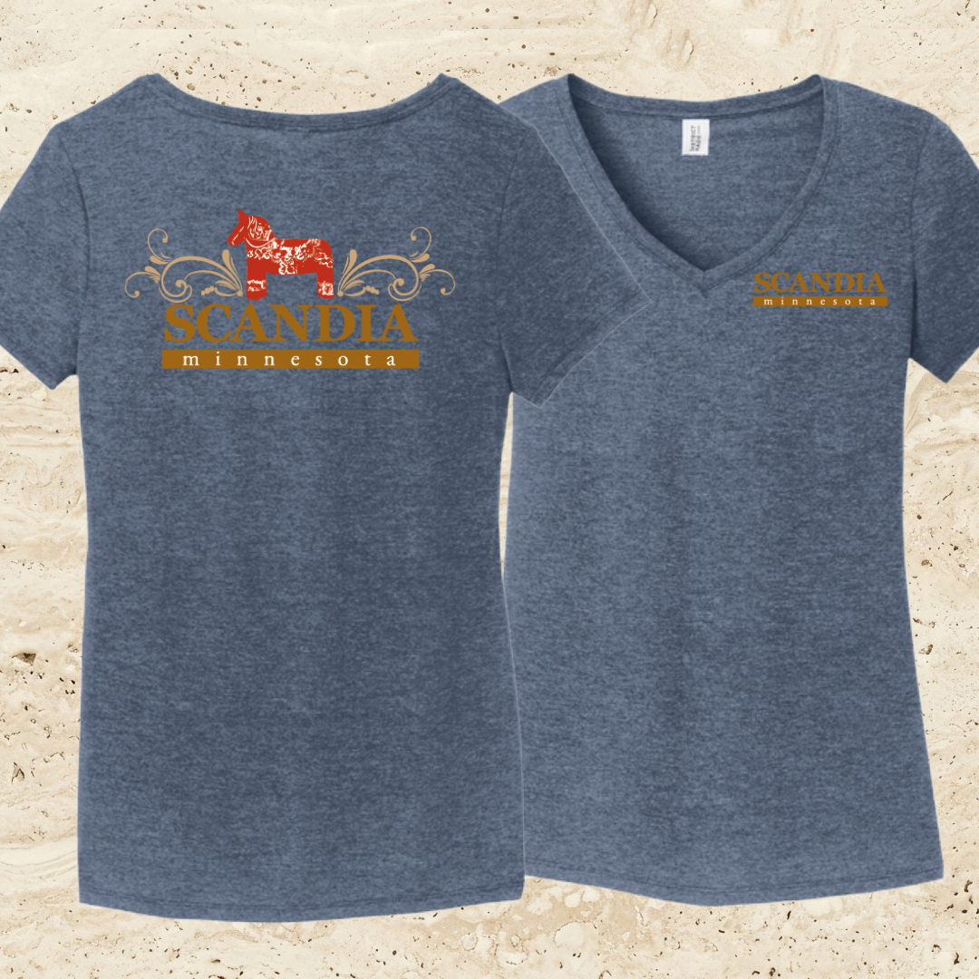 City of Scandia Woman’s V-Neck Tee