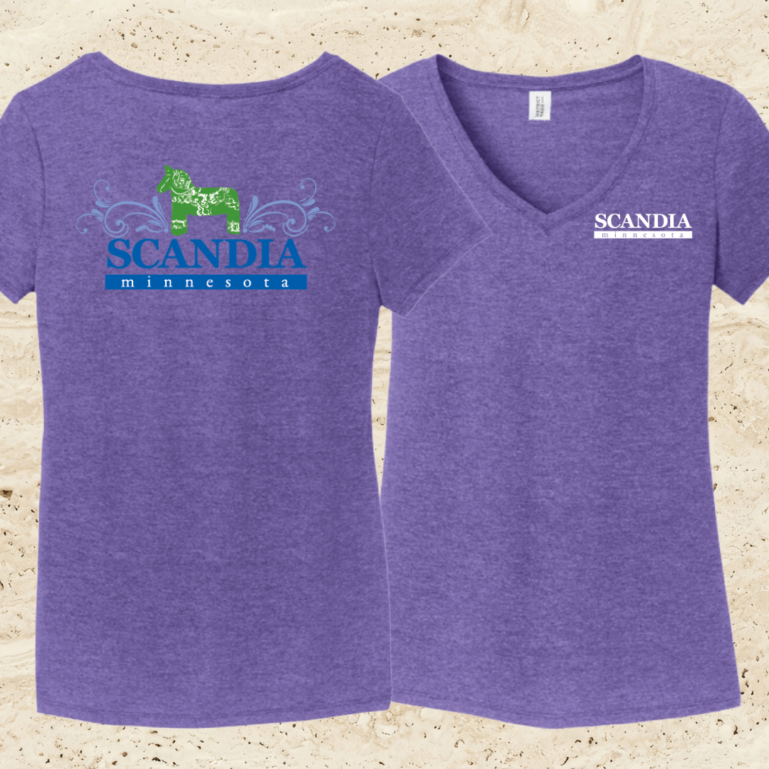City of Scandia Woman’s V-Neck Tee