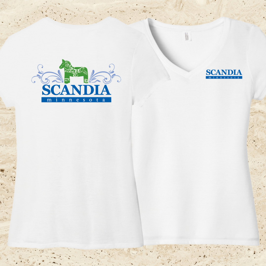 City of Scandia Woman’s V-Neck Tee