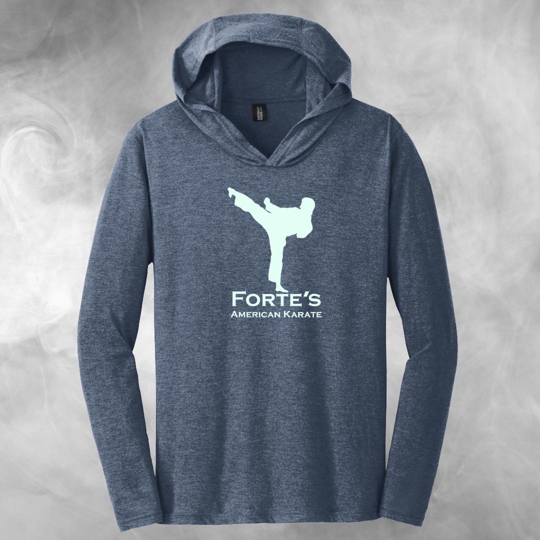 Forte's Karate Spring Tri-blend Long Sleeve T-shirt Hoodie