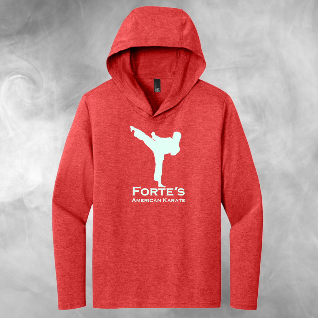 Forte's Karate Spring Tri-blend Long Sleeve T-shirt Hoodie
