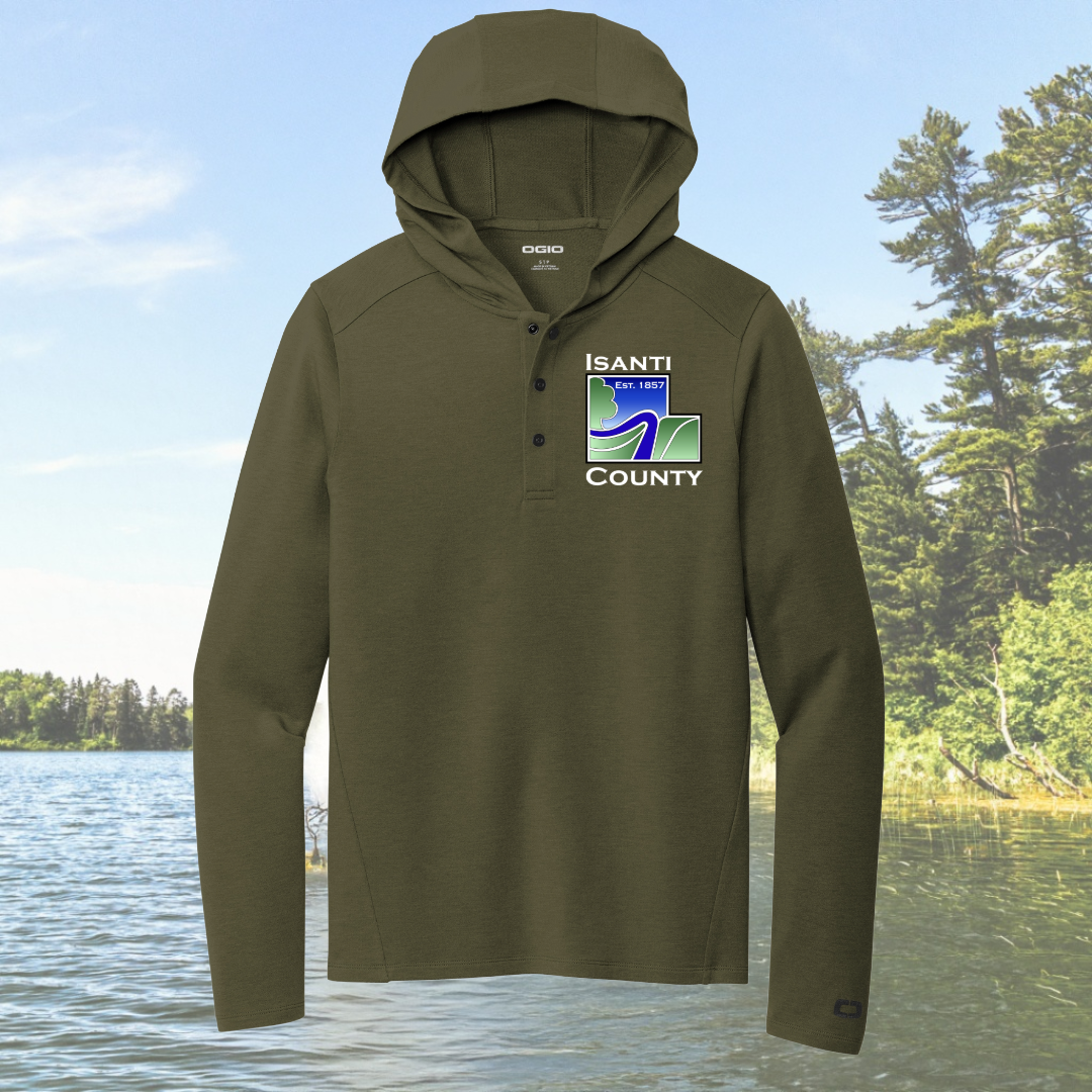 Isanti County Luuma Flex Hooded Henley