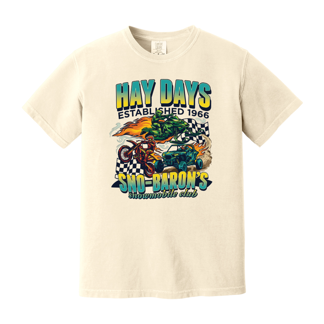 Hay Days ADULT White Vintage Graphic T-Shirt