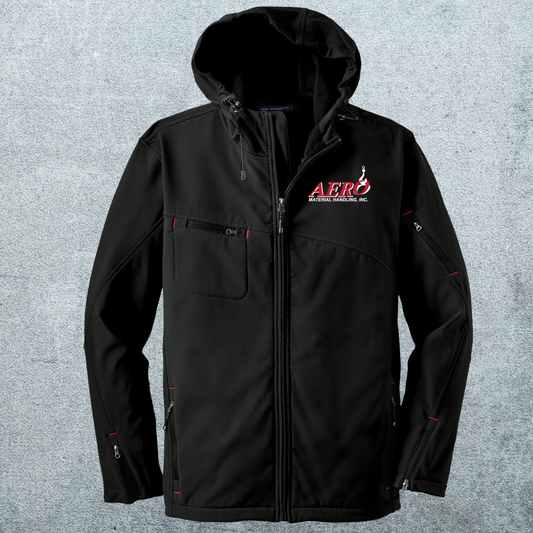 Aero Textured Hooded Soft Shell Jacket