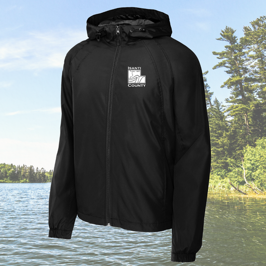 Isanti County Zoning and Assessor Hooded Windbreaker Jacket
