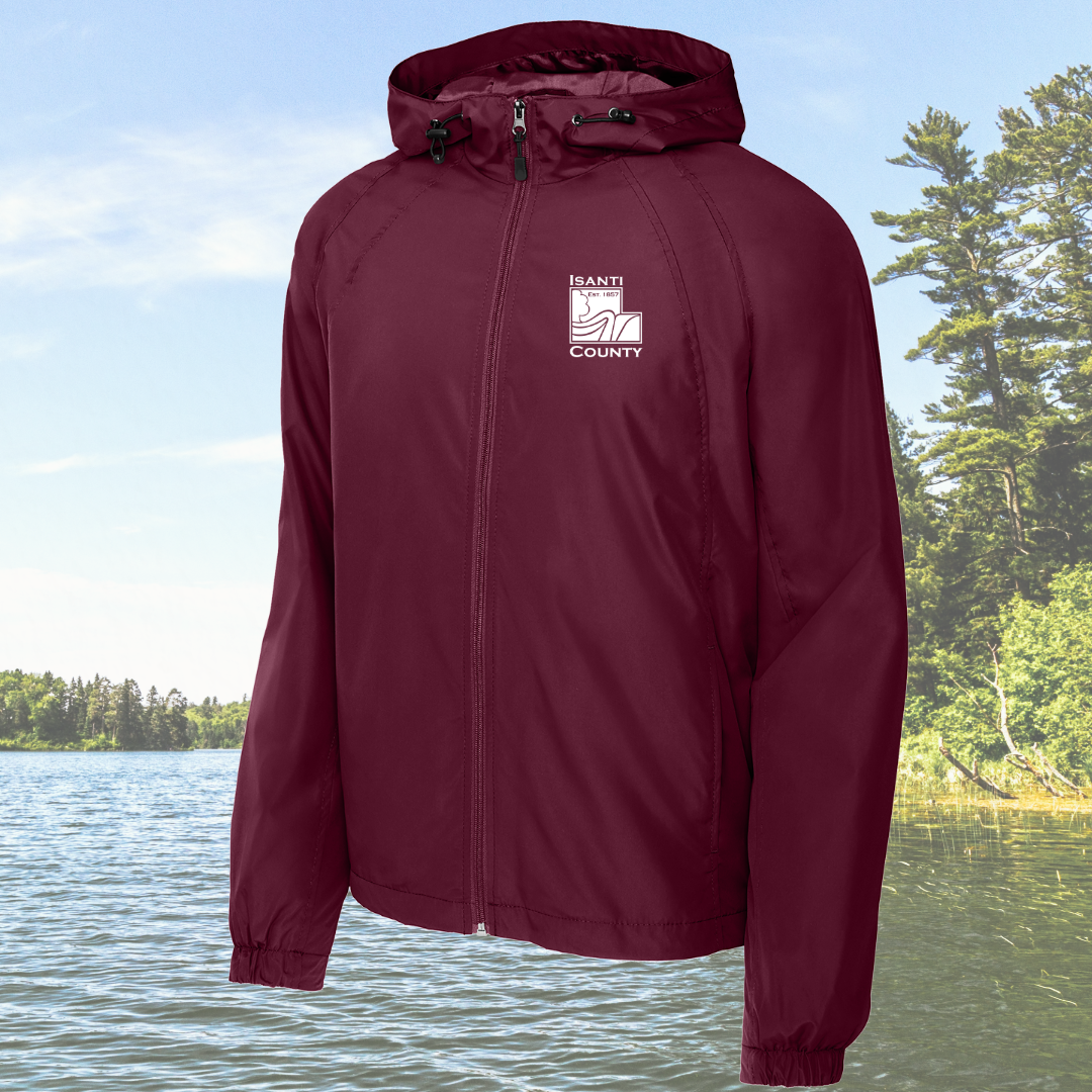 Isanti County Zoning and Assessor Hooded Windbreaker Jacket