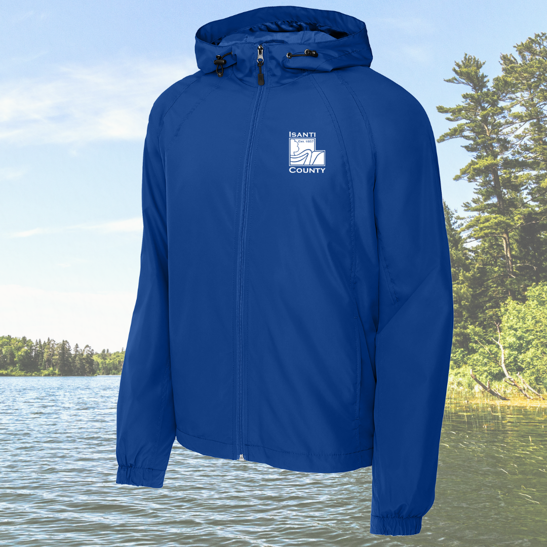 Isanti County Zoning and Assessor Hooded Windbreaker Jacket