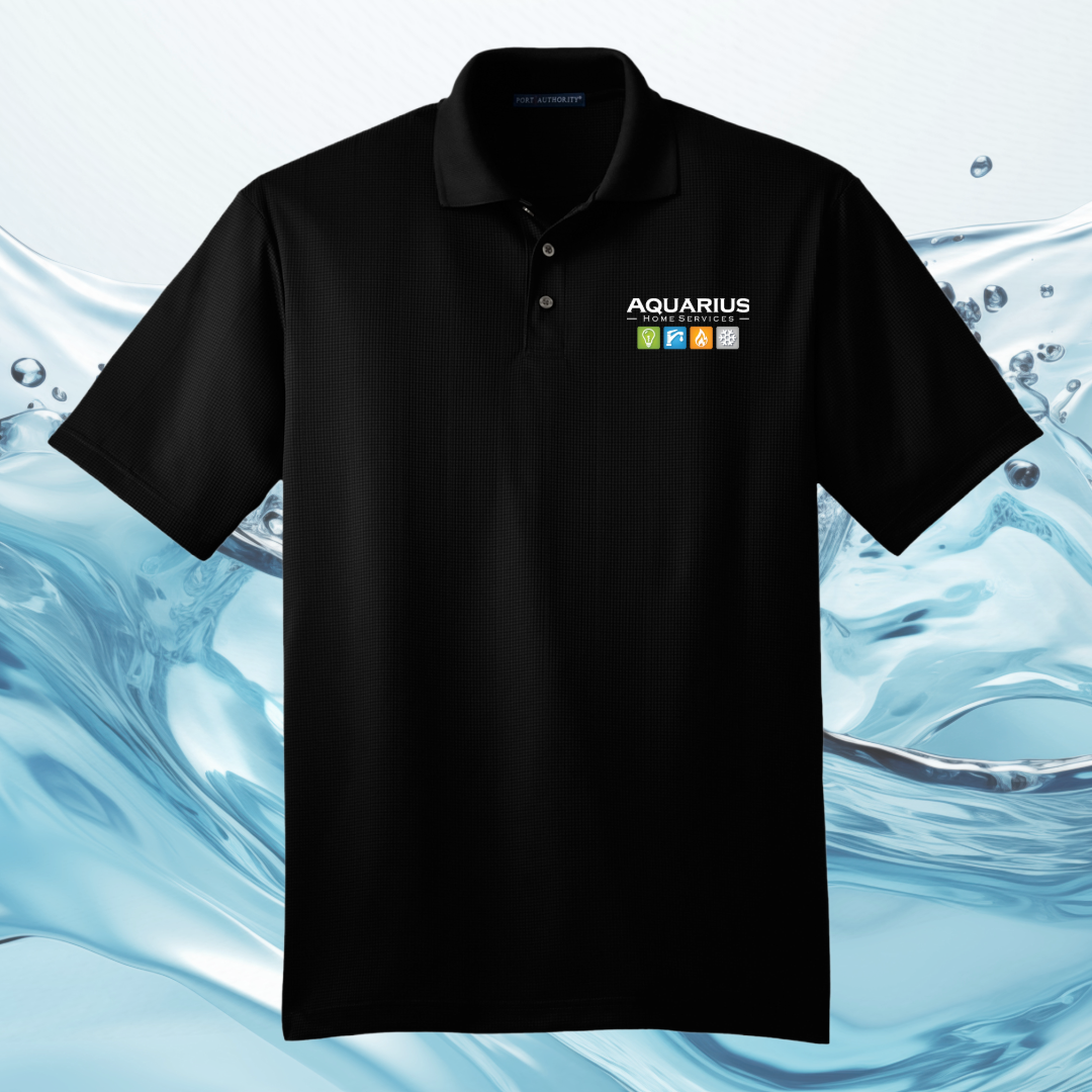 Aquarius Home Services Performance Fine Jacquard Uniform Polo