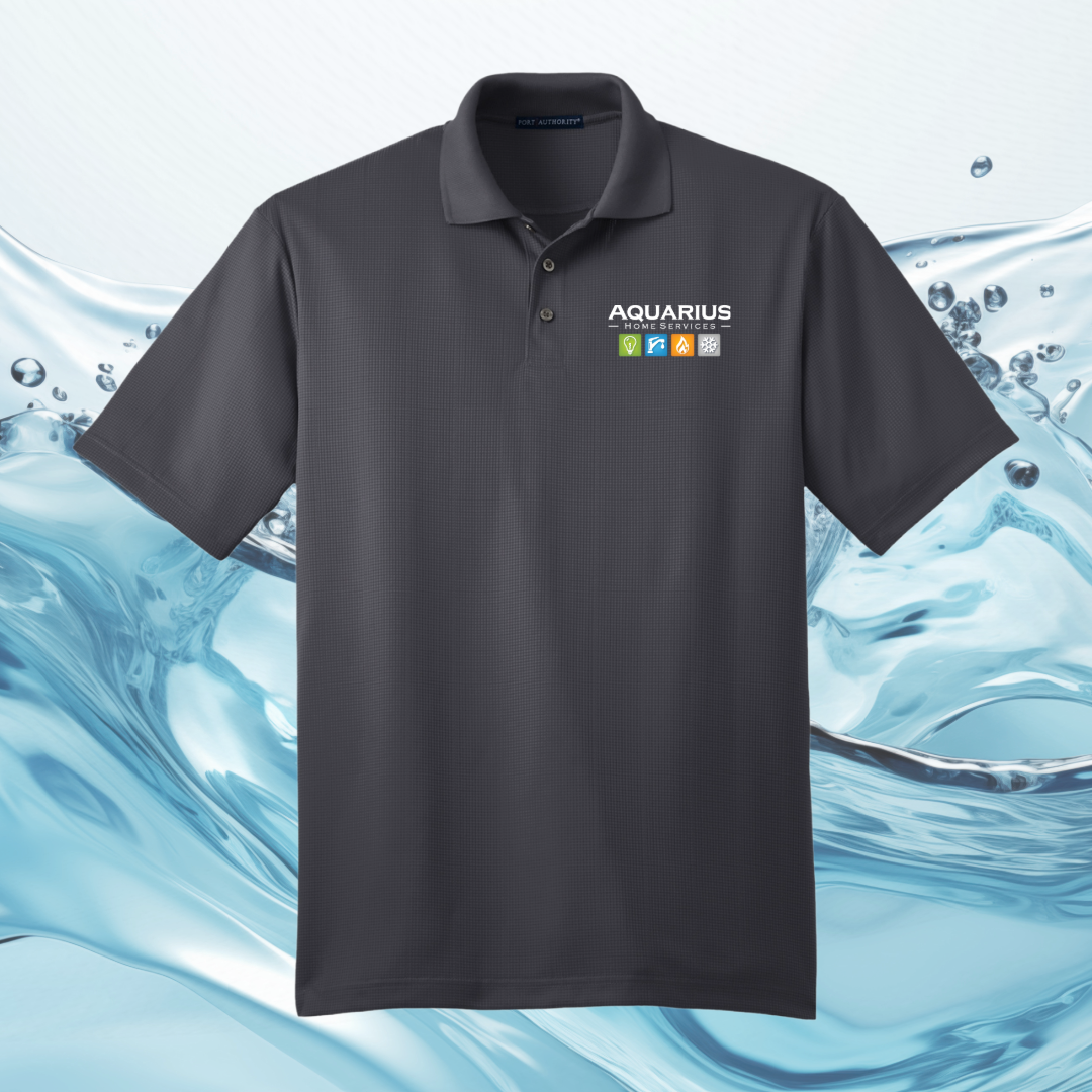 Aquarius Home Services Performance Fine Jacquard Uniform Polo