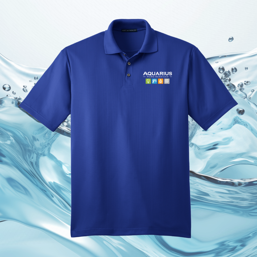 Aquarius Home Services Performance Fine Jacquard Uniform Polo