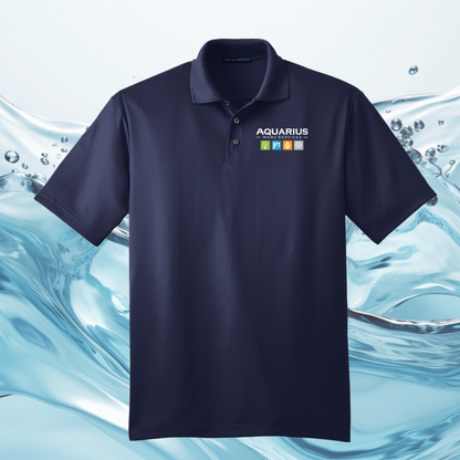 Aquarius Home Services Performance Fine Jacquard Uniform Polo