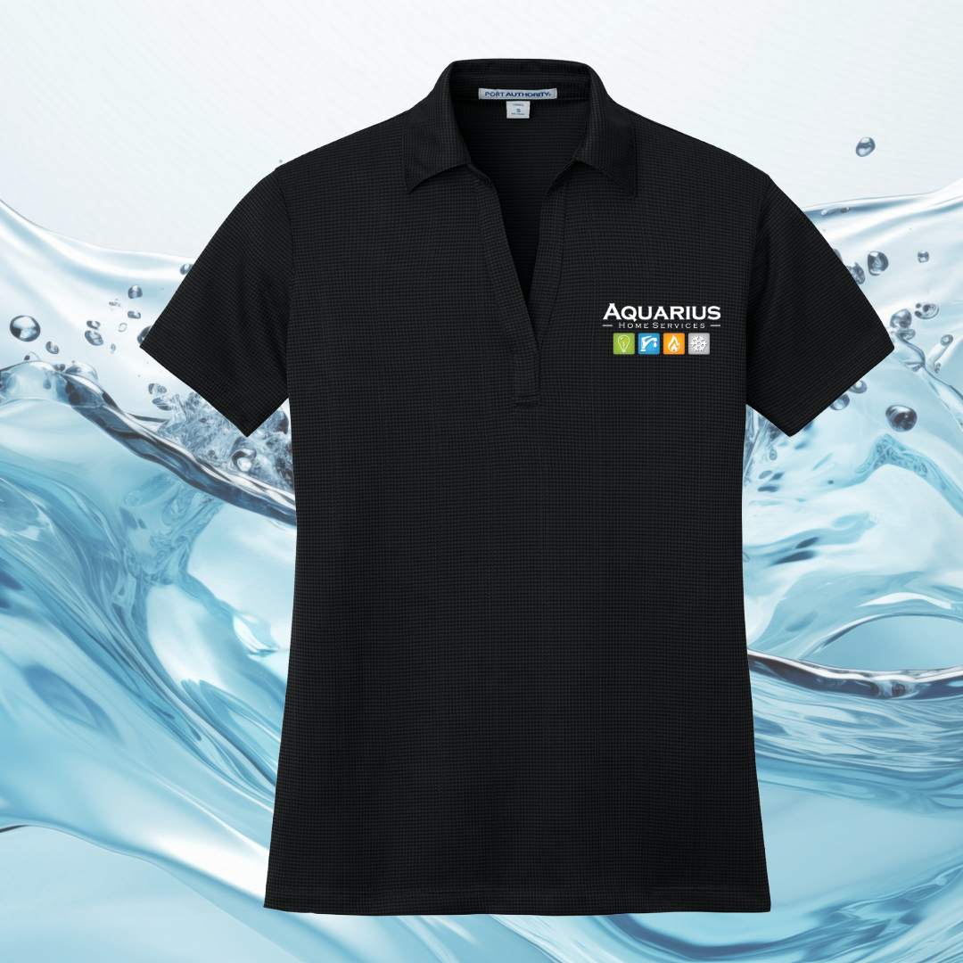 Aquarius Home Services Women's Performance Fine Jaquard Uniform Polo