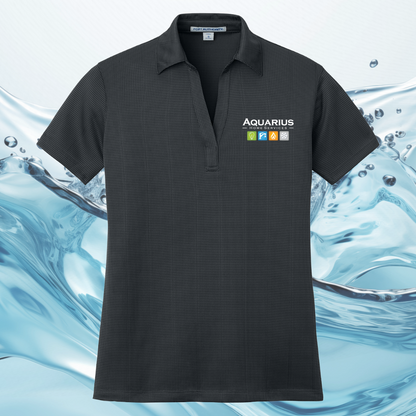 Aquarius Home Services Women's Performance Fine Jaquard Uniform Polo
