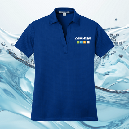 Aquarius Home Services Women's Performance Fine Jaquard Uniform Polo