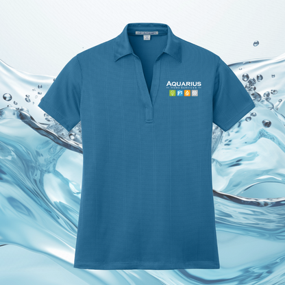 Aquarius Home Services Women's Performance Fine Jaquard Uniform Polo