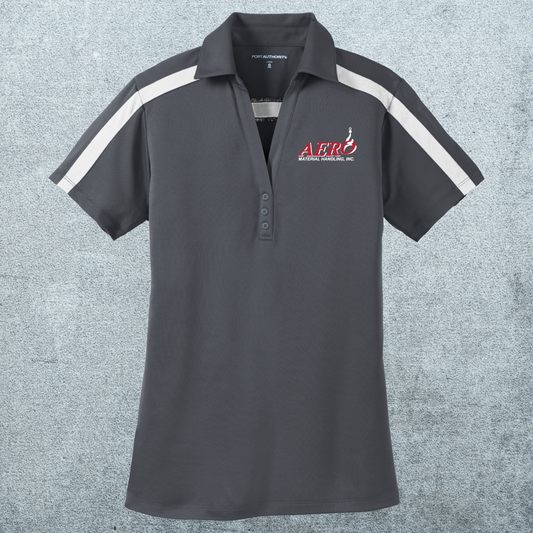 Aero Women's Silk Touch Performance Colorblock Stripe Polo