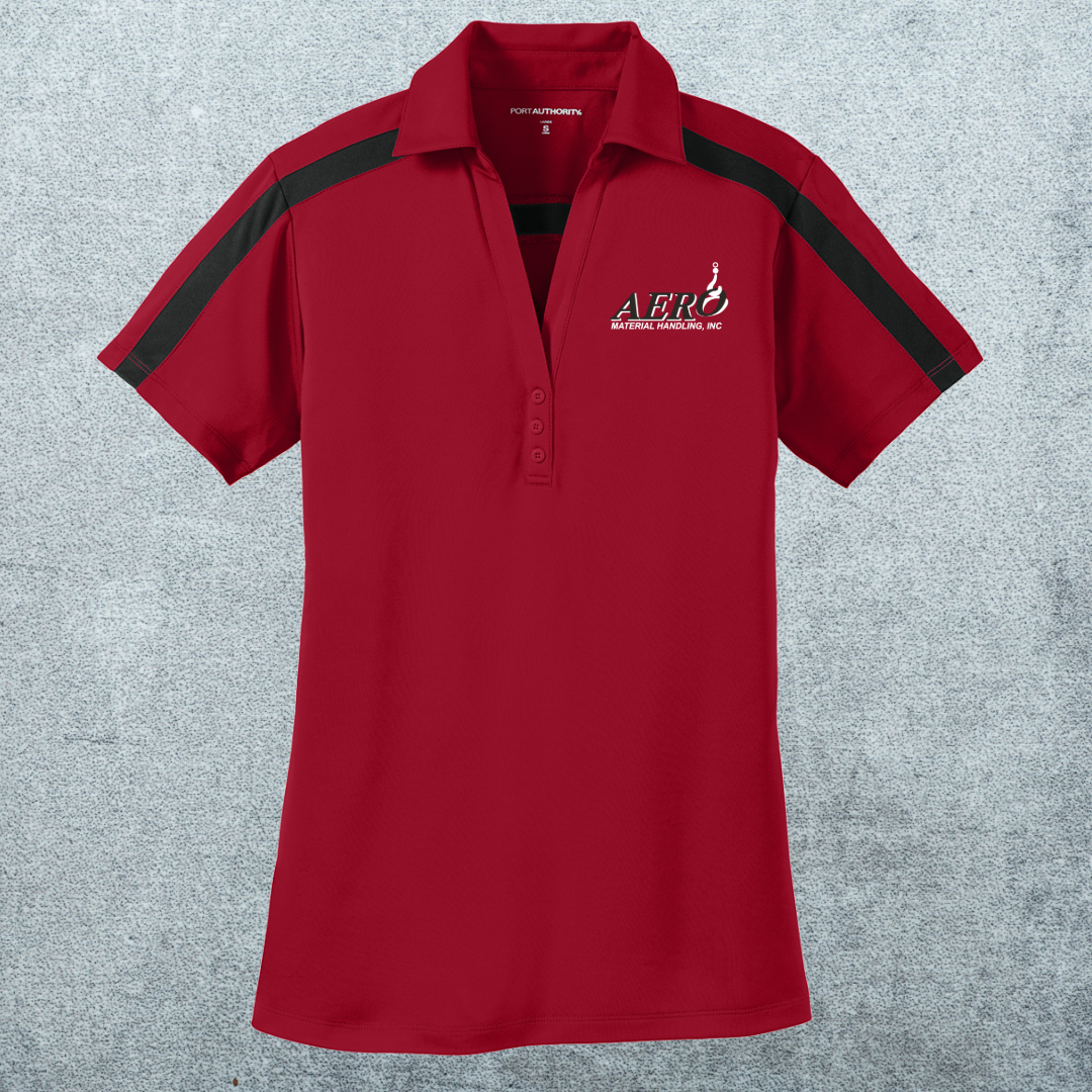 Aero Women's Silk Touch Performance Colorblock Stripe Polo